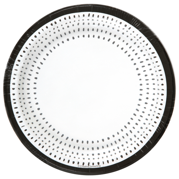 SENSATIONS Premium Paper Lunch Plates - Modern Monochrome, 20 count-092352991075-LR-361386-1-LR eShop