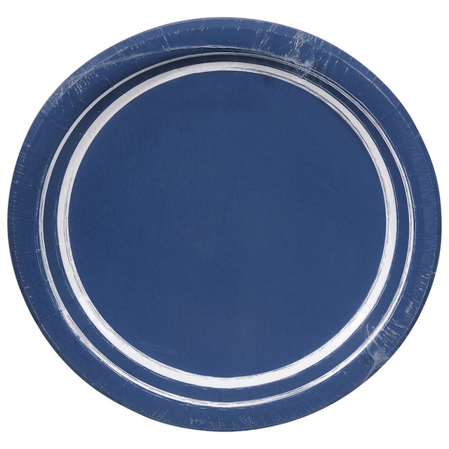 SENSATIONS Premium Paper Lunch Plates - Navy Blue, 20 count-092352991037-LR-361382-1-LR eShop