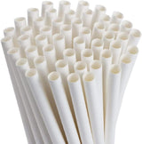 SENSATIONS Smoothie Paper Straws - White, 50 count-092352989089-LR-354393-2-LR eShop