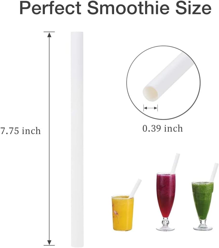 SENSATIONS Smoothie Paper Straws - White, 50 count-092352989089-LR-354393-5-LR eShop