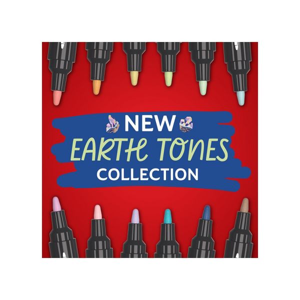 Sharpie Bullet Tip Water-Based Acrylic Markers, Earth Tones, 12 Ct-071641229198-LR-363174-2-LR eShop