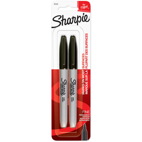Sharpie Fine Tip Permanent Marker - Black, 2 Count-071641301627-LR-107362-1-LR eShop
