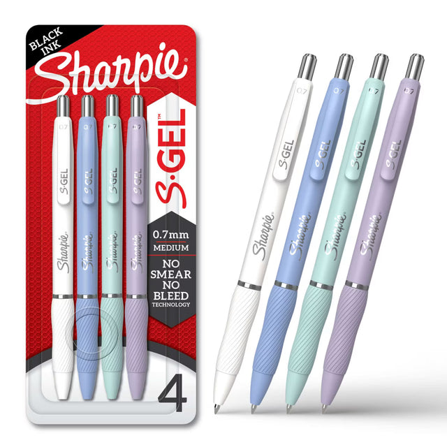 Sharpie S-Gel Assorted Pastels Barrel Color 0.7mm 4pk-3026982209634-LR-362581-1-LR eShop