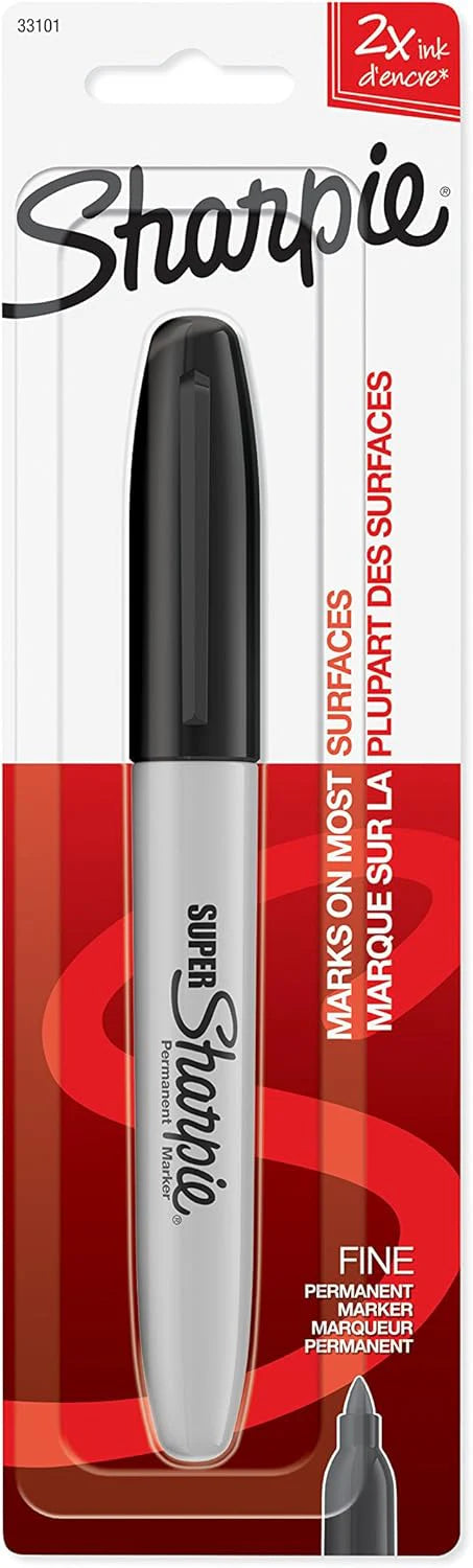 Sharpie Super Permanent Marker, Fine Tip - Super Black-071641331013-LR-115520-1-LR eShop