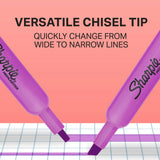 Sharpie Tank Highlighters Chisel Tip - Assorted Fluorescent, 12 count-716412021082-LR-359433-4-LR eShop