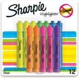 Sharpie Tank Style Chisel Tip Fluorescent Highlighter - Assorted, 12 count-071641251458-LR-349365-1-LR eShop