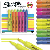 Sharpie Tank Style Chisel Tip Fluorescent Highlighter - Assorted, 12 count-071641251458-LR-349365-3-LR eShop