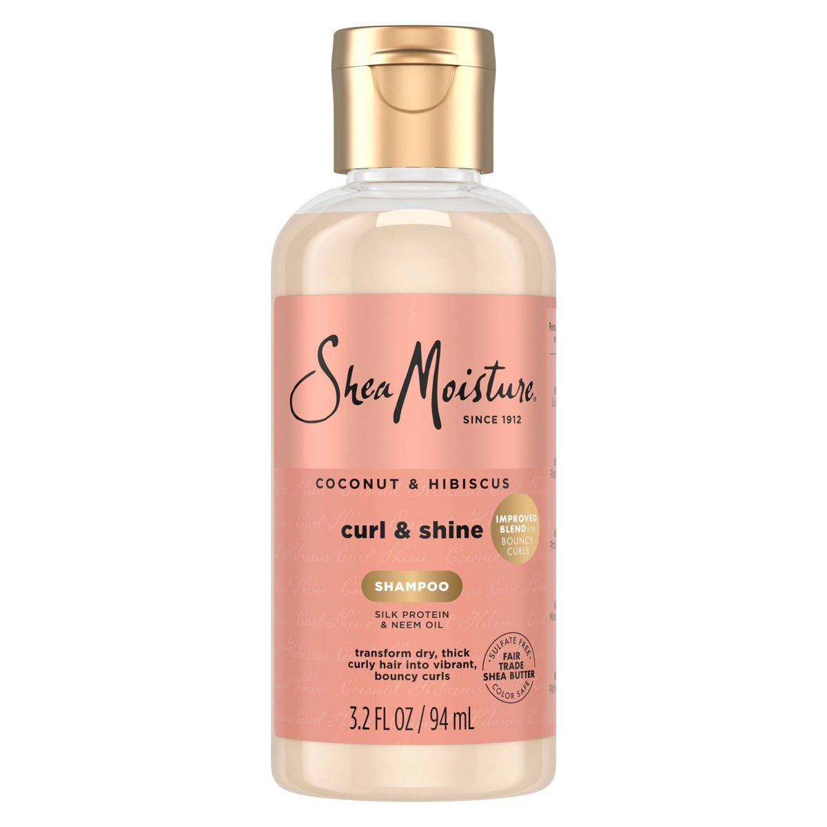Shea Moisture Coconut & Hibiscus Curl & Shine Shampoo, 3.2 oz-764302290711-LR-355233-1-LR eShop
