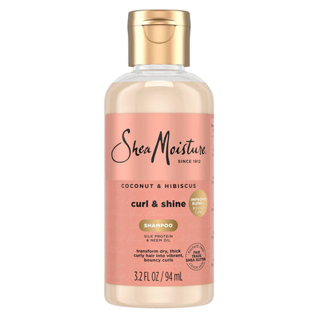 Shea Moisture Coconut & Hibiscus Curl & Shine Shampoo, 3.2 oz-764302290711-LR-355233-1-LR eShop