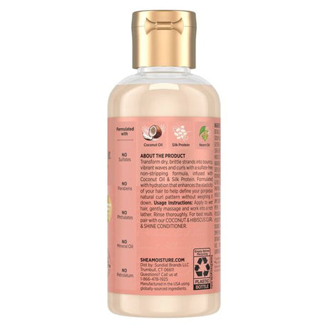 Shea Moisture Coconut & Hibiscus Curl & Shine Shampoo, 3.2 oz-764302290711-LR-355233-2-LR eShop