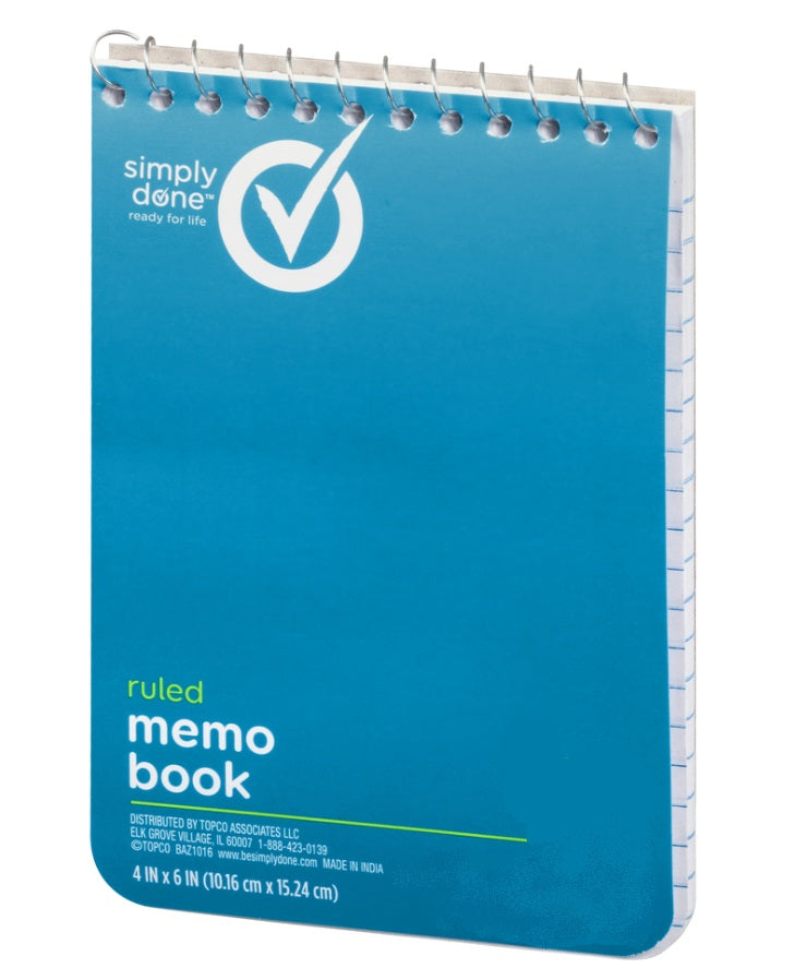 Simply Done Memo Pad - 4" x 6", 40 pages-011225089626-LR-302806-1-LR eShop