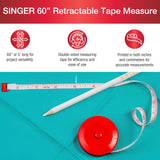 SINGER 60-Inch Retractable Tape Measure with Compact Red Case-07569100212-LR-142934-5-LR eShop