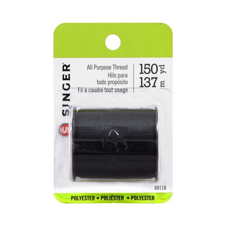 SINGER All-Purpose Sewing Thread, Black, 150 yards, 100% Polyester-075691601102-LR-81059-1-LR eShop