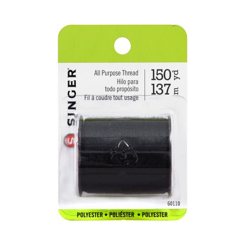 SINGER All-Purpose Sewing Thread, Black, 150 yards, 100% Polyester-075691601102-LR-81059-1-LR eShop