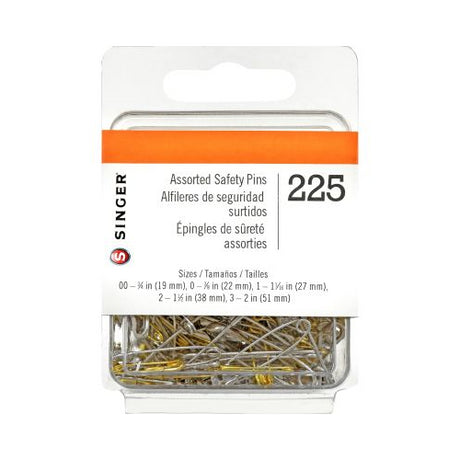 SINGER Assorted Safety Pins, 225CT-075691002053-LR-191995-1-LR eShop