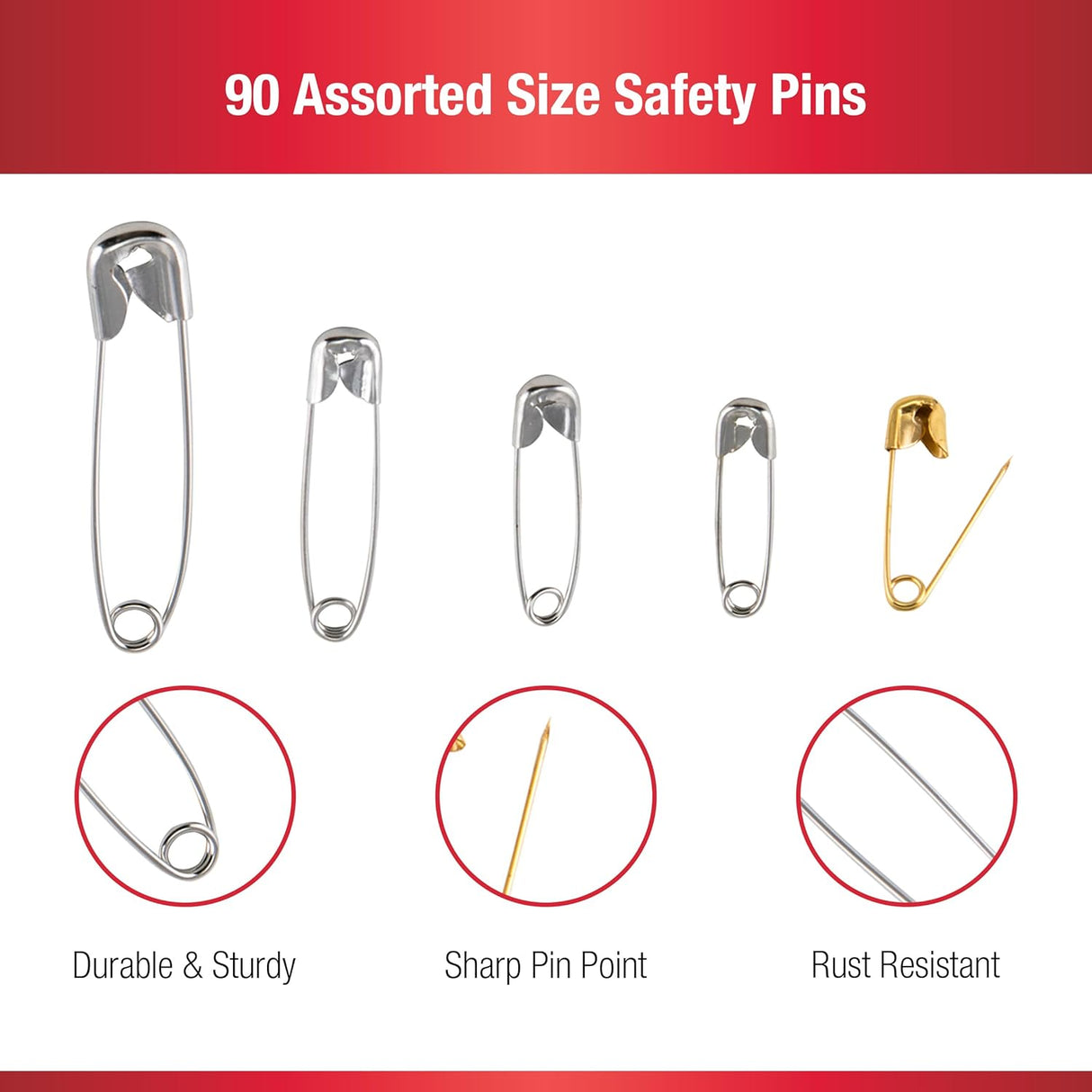 SINGER Assorted Sized Safety Pins - 90 count-075691002213-LR-00452-3-LR eShop