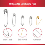 SINGER Assorted Sized Safety Pins - 90 count-075691002213-LR-00452-3-LR eShop