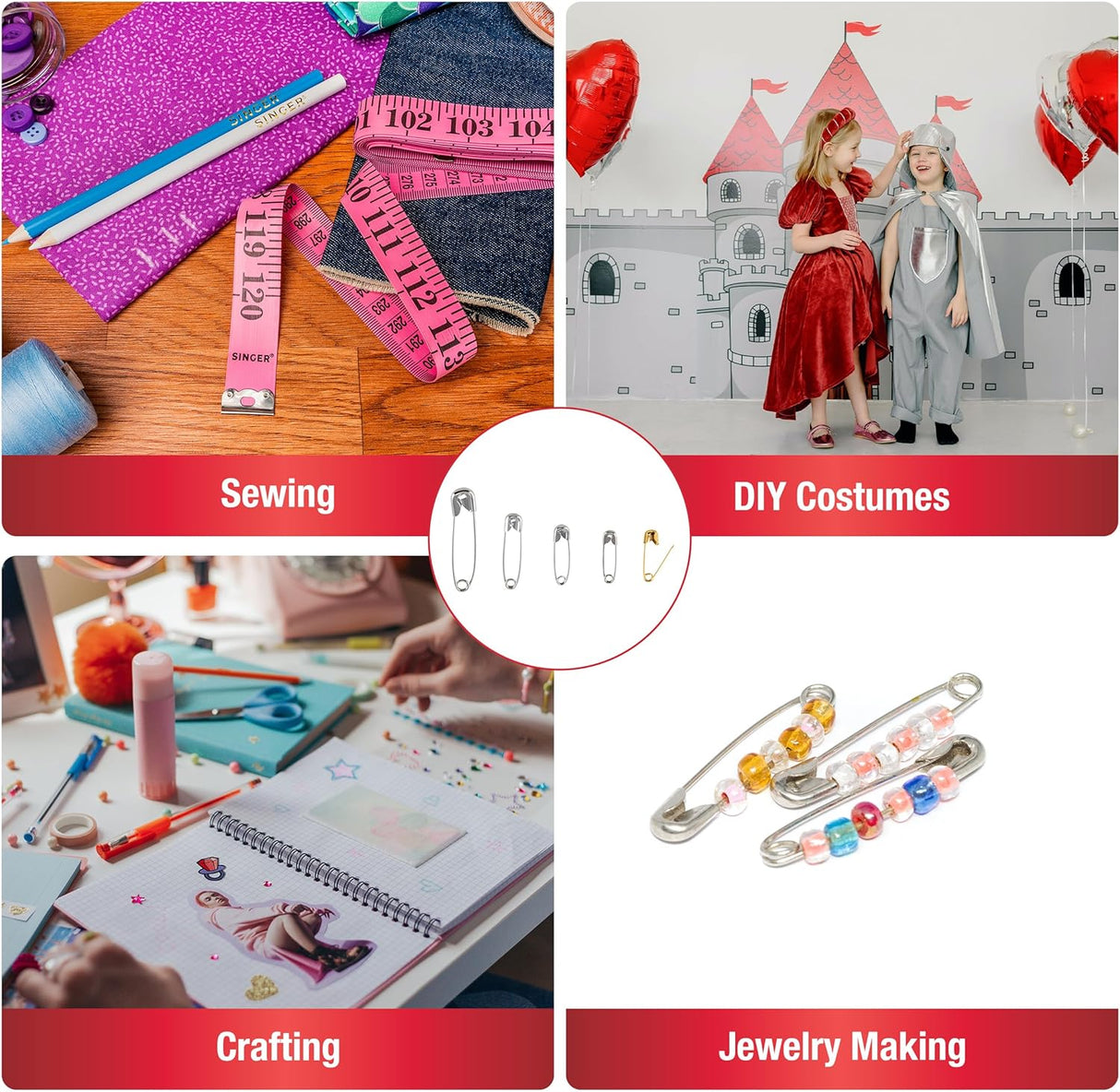 SINGER Assorted Sized Safety Pins - 90 count-075691002213-LR-00452-7-LR eShop