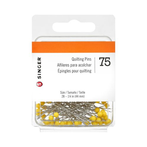 SINGER Ball Head Quilting Pins, 75 Count, Size 28, 1-3/4"-075691003517-LR-186315-1-LR eShop