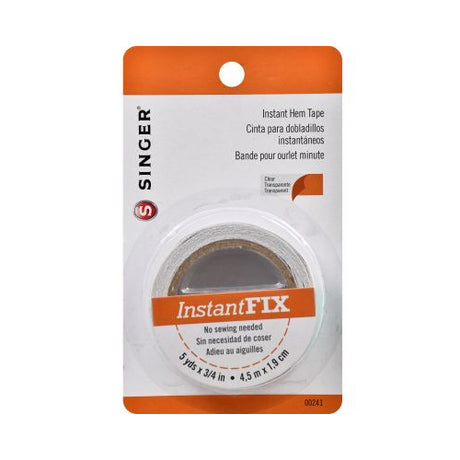 SINGER Instant Fix Double-Sided Hem Tape, 3/4"w x 5 yds-075691002411-LR-82016-1-LR eShop