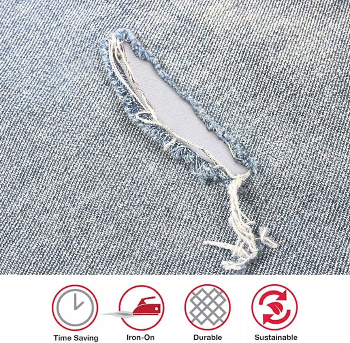 SINGER Iron-On Mending Fabric -White-075691000974-LR-82115-4-LR eShop