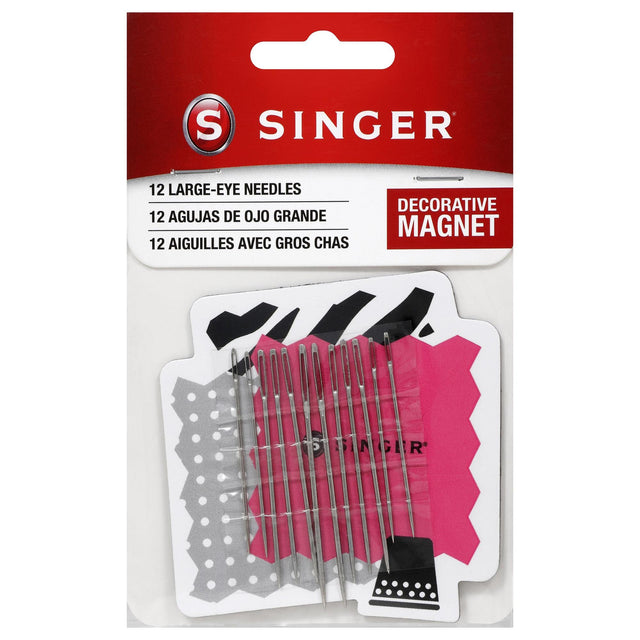 SINGER Large Eye Hand Needles on Magnet, 12 count-075691018245-LR-192001-1-LR eShop