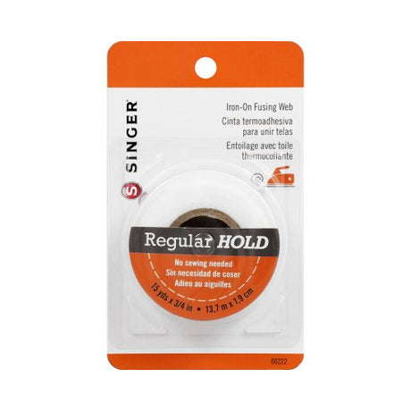 SINGER Regular Hold Iron-On Fusing Web, 3/4"w x 15 yds-075691002220-LR-81802-1-LR eShop