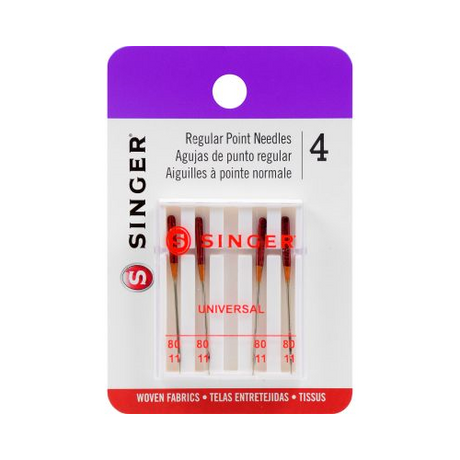SINGER Regular Point Machine Needles, 4 Count, Size 80/11-075691047153-LR-192002-1-LR eShop