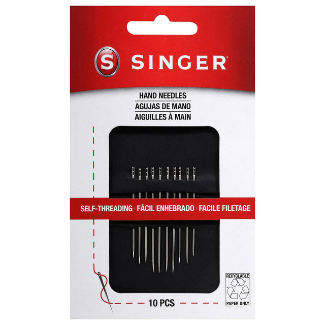 SINGER Self-Threading Hand Needles, 10 count-075691002800-LR-81489-1-LR eShop
