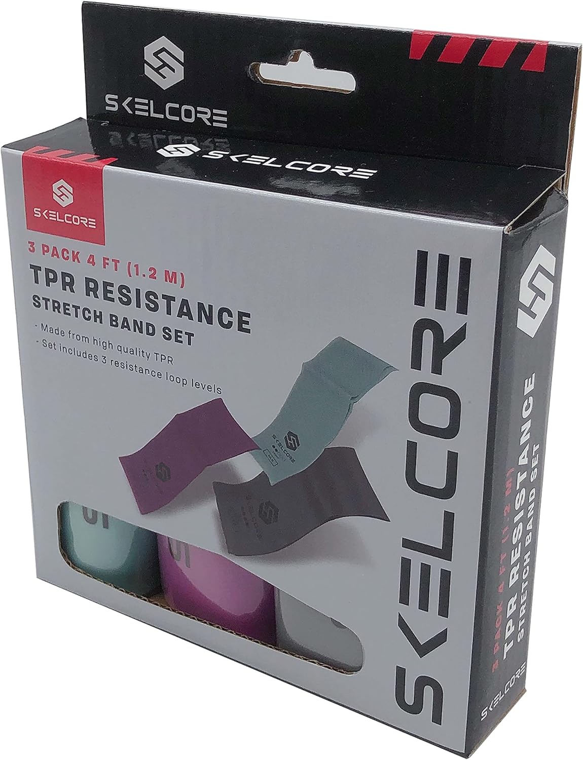 Skelcore Latex Free 4ft Resistance Band, 3 piece set-840285900103-LR-349016-1-LR eShop