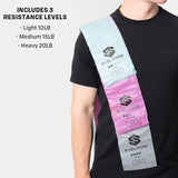 Skelcore Latex Free 4ft Resistance Band, 3 piece set-840285900103-LR-349016-9-LR eShop