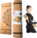 Skelcore Sweat Proof Non-Slip Cork Yoga Mat, 4 mm-840285900288-LR-349033-1-LR eShop