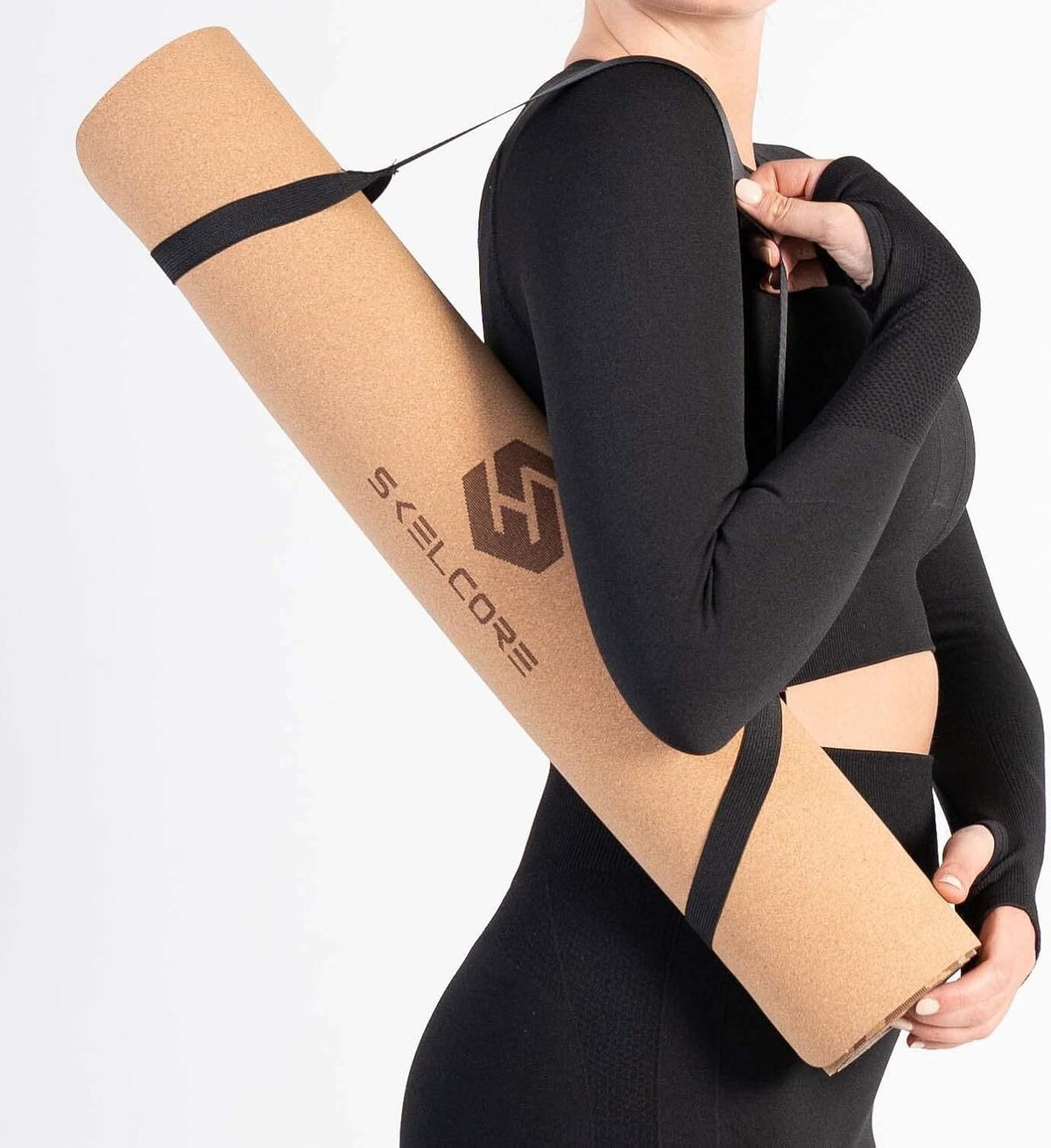 Skelcore Sweat Proof Non-Slip Cork Yoga Mat, 4 mm-840285900288-LR-349033-6-LR eShop