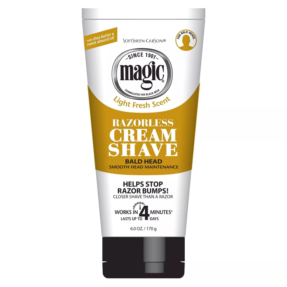 SoftSheen Carson Magic Razorless Shaving Cream for Hair Removal, 6 oz-072790000218-LR-224921-1-LR eShop