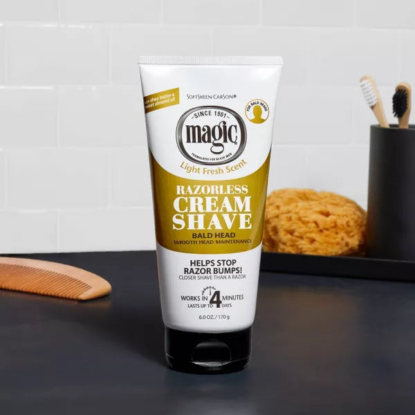 SoftSheen Carson Magic Razorless Shaving Cream for Hair Removal, 6 oz-072790000218-LR-224921-4-LR eShop