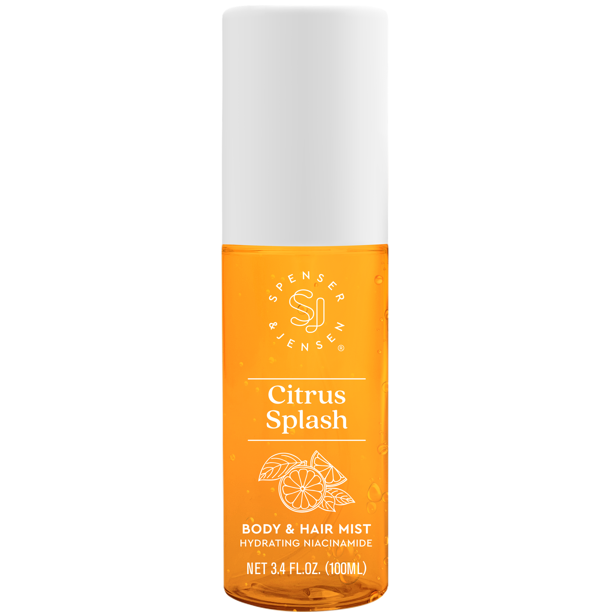 Spenser & Jensen Hydrating Body & Hair Mist, 3.4 fl oz, Citrus