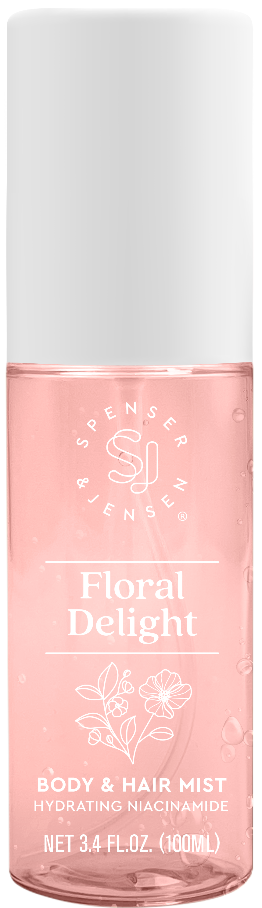 Spenser & Jensen Hydrating Body & Hair Mist, 3.4 fl oz, Floral Delight-850042774878-LR-357236-1-LR eShop