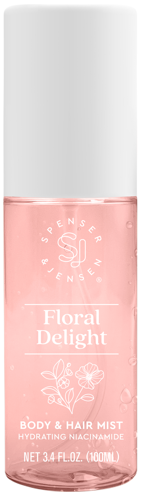 Spenser & Jensen Hydrating Body & Hair Mist, 3.4 fl oz, Floral Delight-850042774878-LR-357236-1-LR eShop