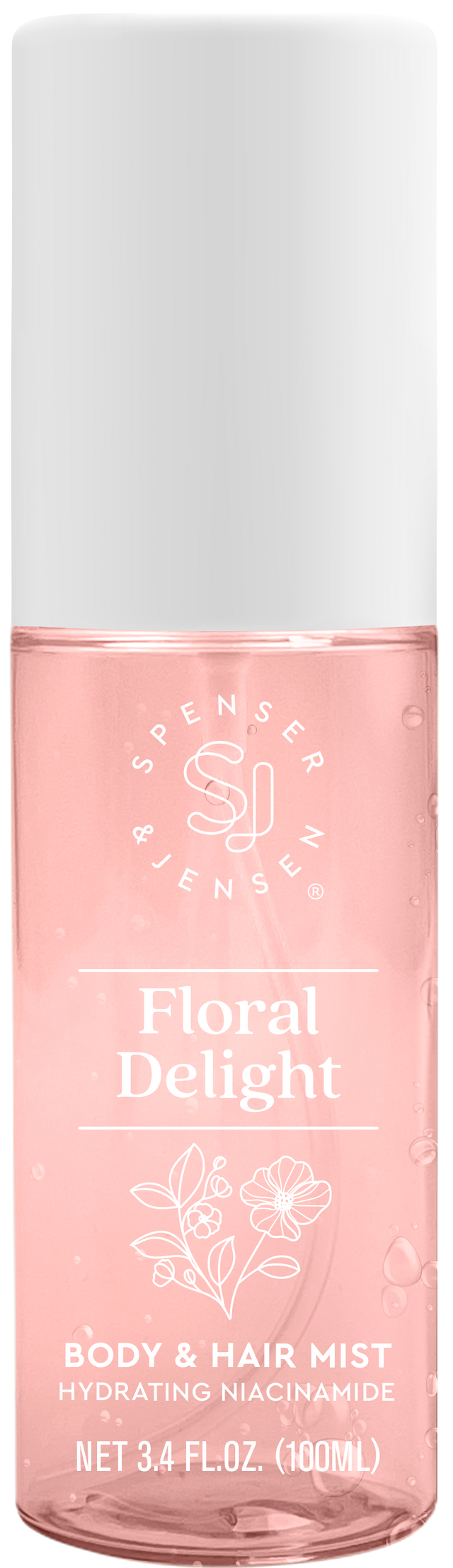 Spenser & Jensen Hydrating Body & Hair Mist, 3.4 fl oz, Floral