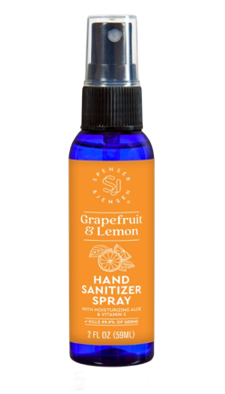 Spenser & Jensen Spray Hand Sanitizer with Moisturizing Aloe & Vitamin E, Grapefruit & Lemon 2 fl oz-850042774915-LR-357956-1-LR eShop