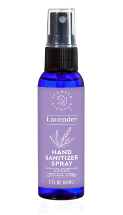 Spenser & Jensen Spray Hand Sanitizer with Moisturizing Aloe & Vitamin E, Lavender 2 fl oz-850042774908-LR-357955-1-LR eShop