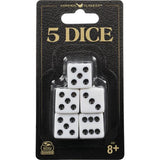 Spin Master White Replacement Dice for Board Games and Card Games, 5 pack-778988391839-LR-107167-1-LR eShop