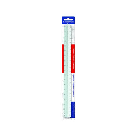 Staedtler Mars Engineering Triangular Scale, 12" White-031901907174-LR-324585-1-LR eShop