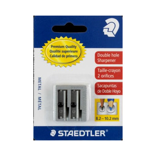 Staedtler Metal Sharpener, Double Hole for Pencils and Colored Pencils-031901939656-LR-324611-1-LR eShop