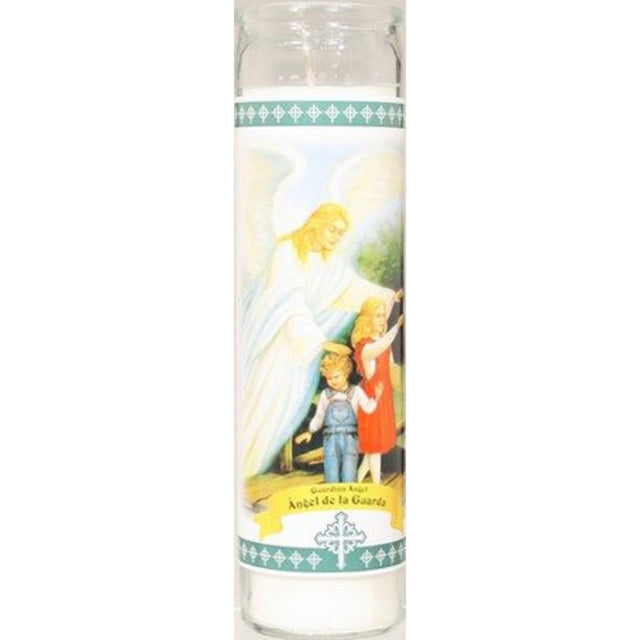 Star Candle Prayer Candle, 8in - Guardian Angel-047223071752-LR-257157-1-LR eShop