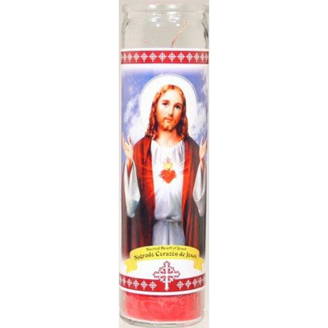Star Candle Prayer Candle, 8in - Sacred Heart-047223071394-LR-257154-1-LR eShop