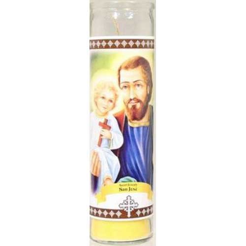 Star Candle Prayer Candle, 8in - Saint Joseph-047223071653-LR-273057-1-LR eShop