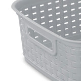 Sterilite Short Plastic Weave Storage Basket - Gray-073149096401-LR-301932-6-LR eShop