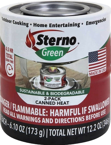 Sterno Gel Canned Cooking Fuel - 2.25 Hour Burn Time, 2 pack-076642203659-LR-335877-1-LR eShop