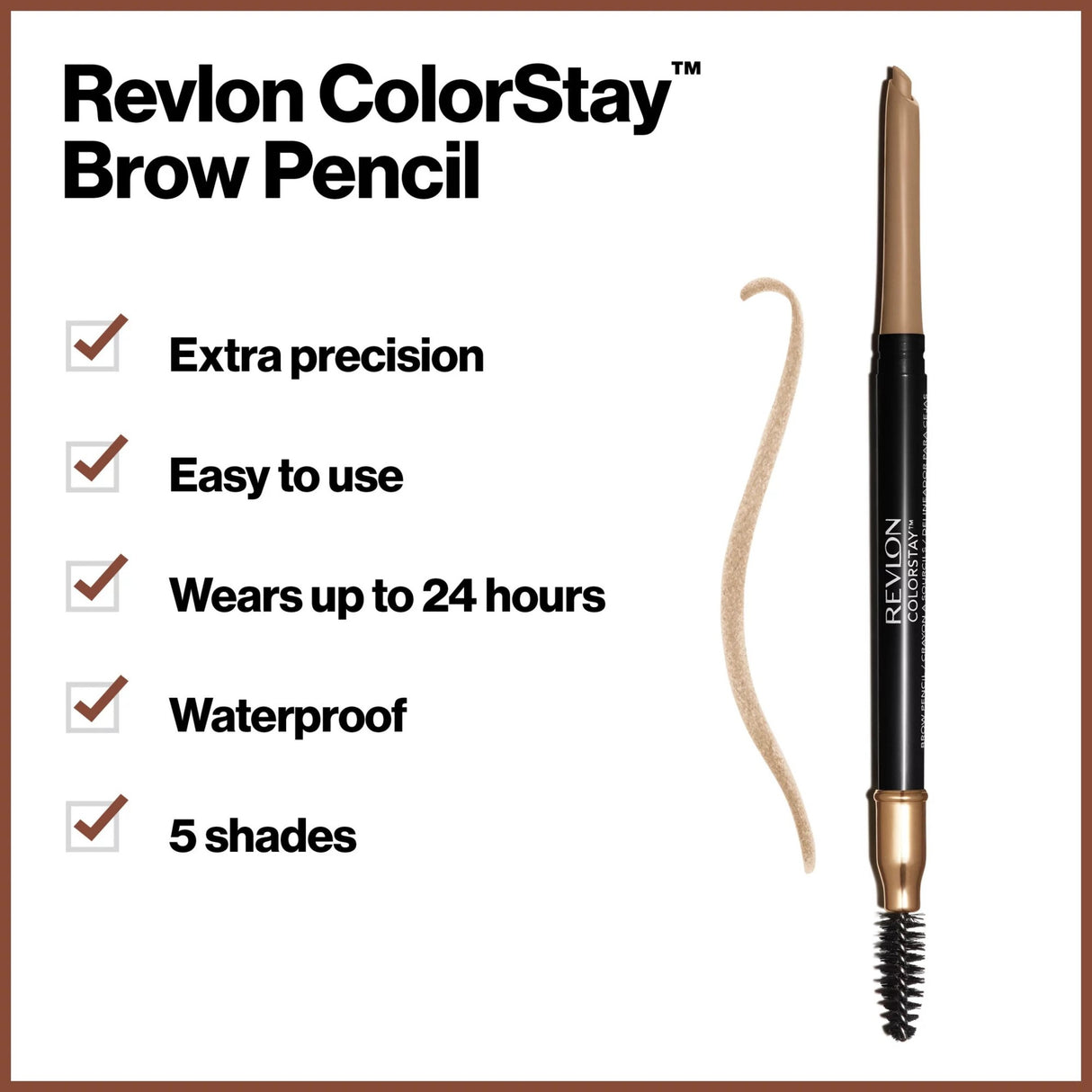 Revlon Colorstay Brow Pencil, 205 Blonde